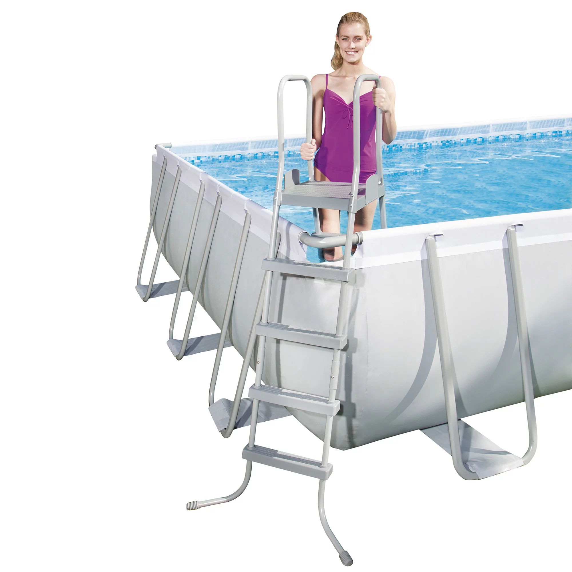 Bestway 56542E 24' x 12' x 52" Frame Above Ground Swimming Pool Set