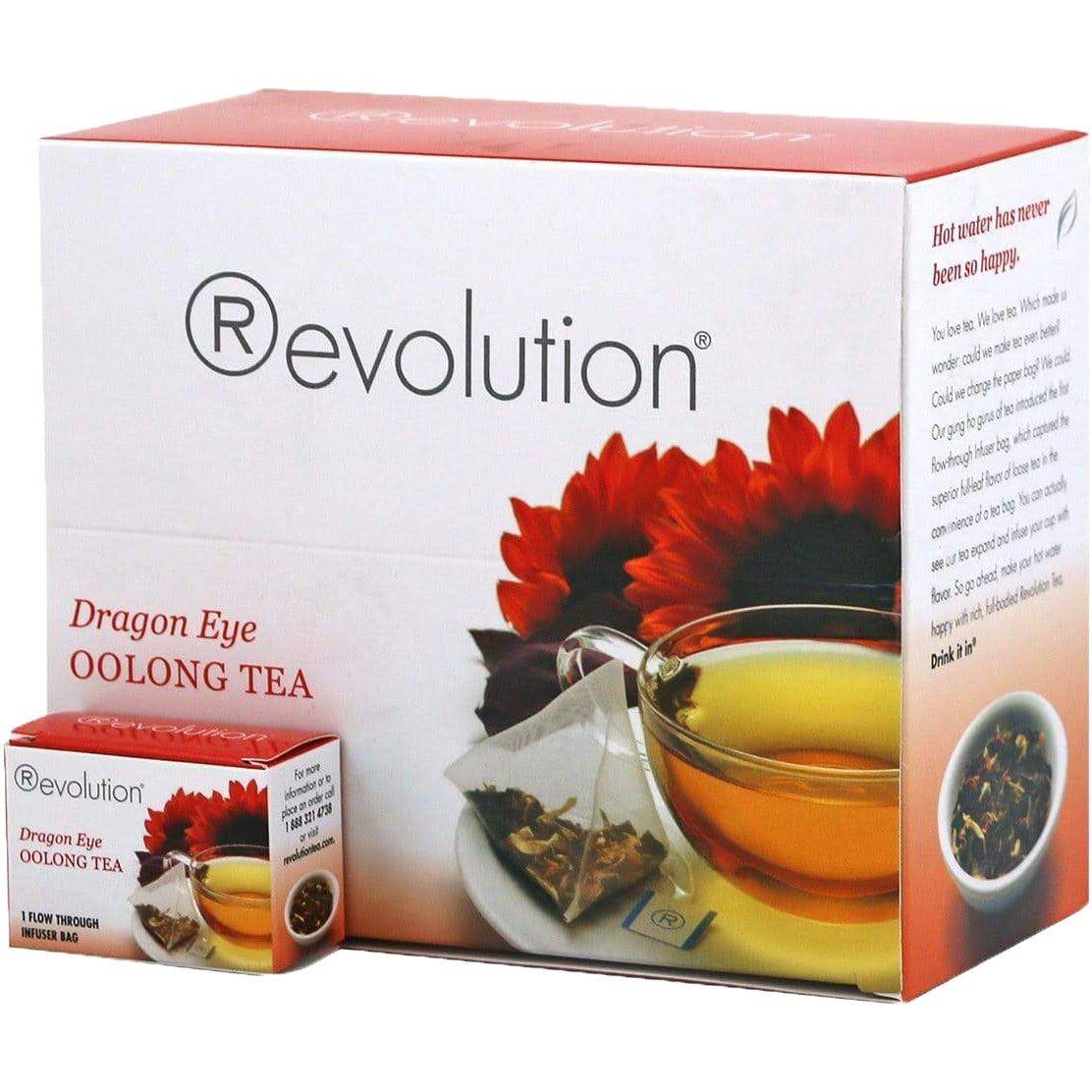 (price/case)revolution Tea 20-1850 Dragon Eye Oolong Tea 4-2.12 Ounce