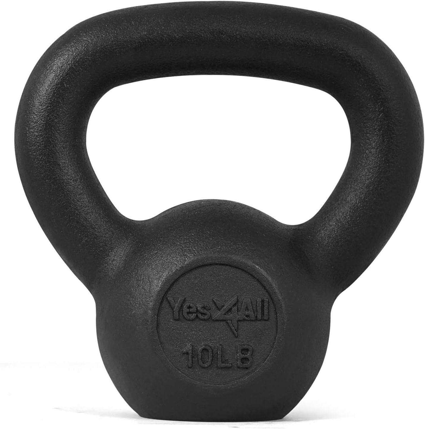 Yes4All Solid/Protective Rubber Base Cast Iron Kettlebell Weights – Great for Full Body Workout and Strength Training and 10-40lbs Adjustable Kettlebell Weights Set. Pack of 2