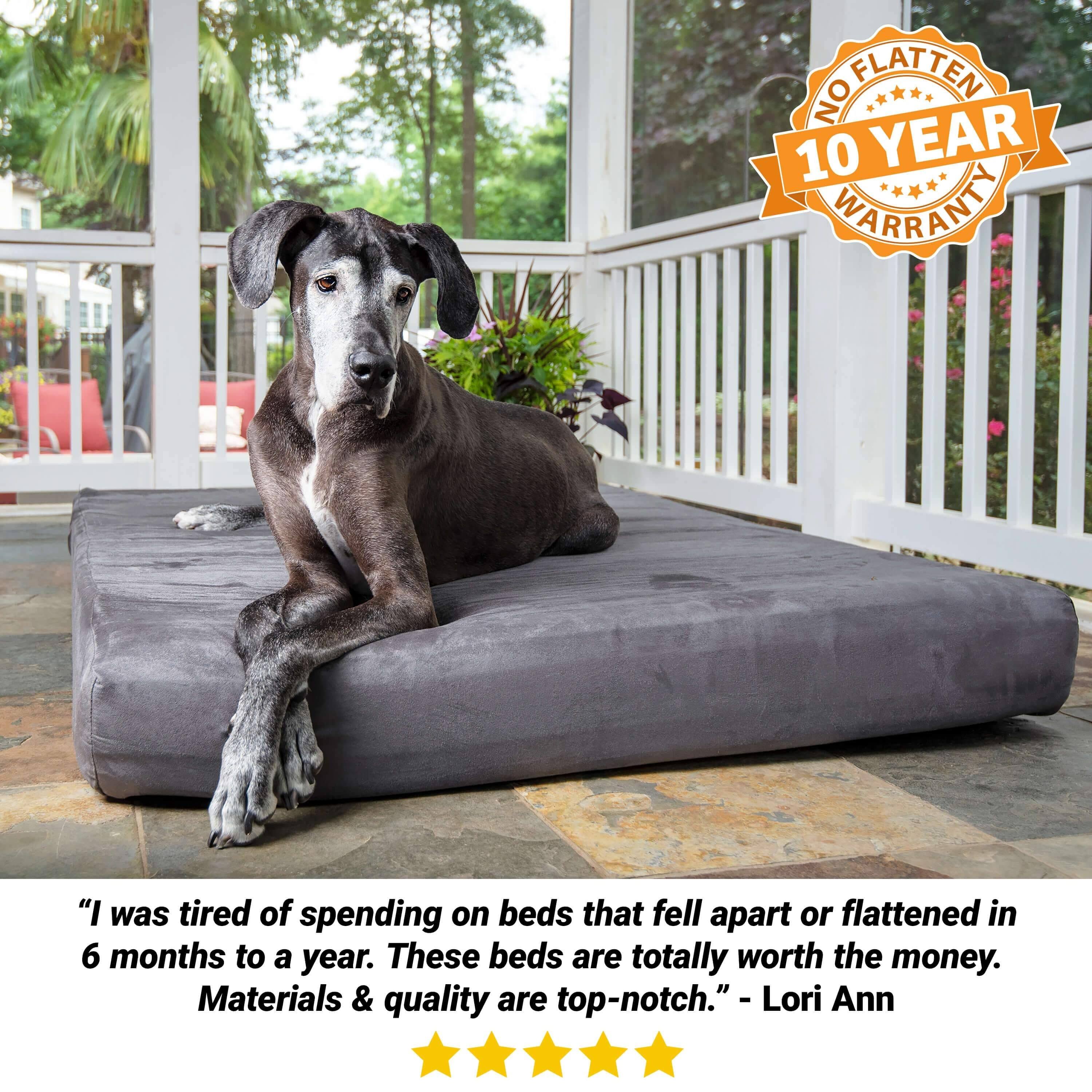 Big Barker 7x22 Orthopedic Dog Bed - Sleek Edition - Charcoal Gray - Large - 48x22 x 30x22 x 7x22