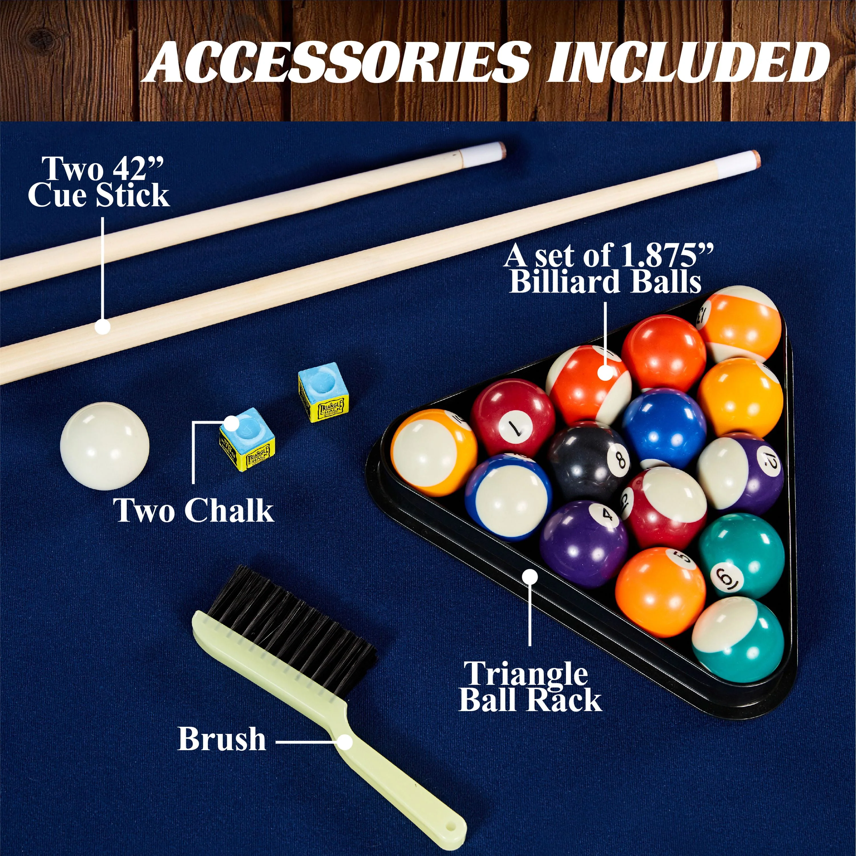 Barrington Billiard Harrison Collection 60 Pool Table, New