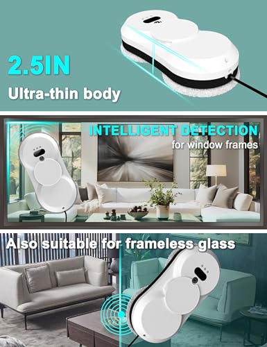 Window Cleaning Robot Outdoor Window Cleaner Tool Cleaner Robot with Dual Spray HCR-18