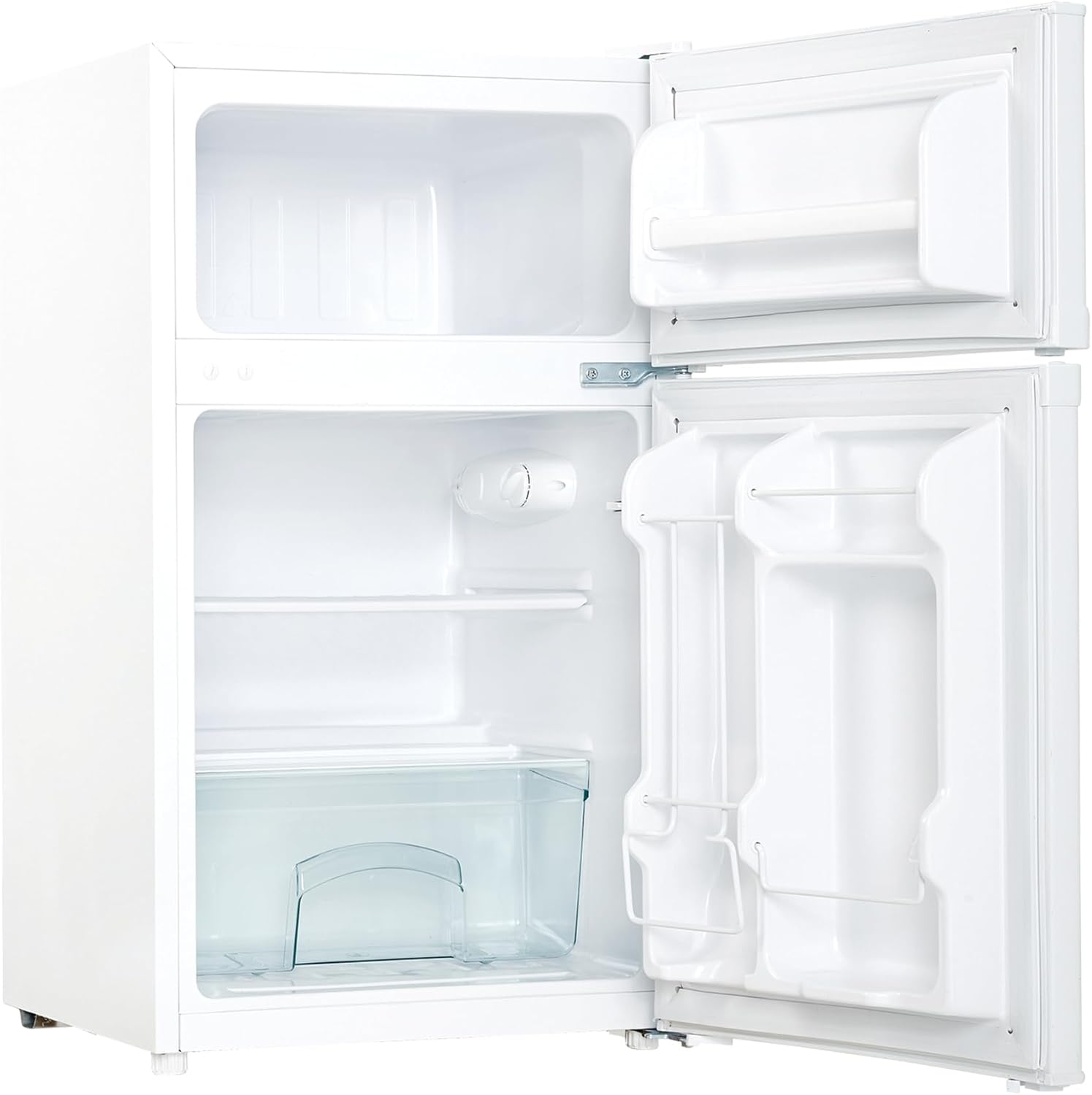 Danby Designer DCR031B1WDD 3.1 Cu.Ft. Compact Refrigerator with Freezer, E-Star Rated Mini Fridge for Bedroom, Living Room, Kitchen, or Office, White