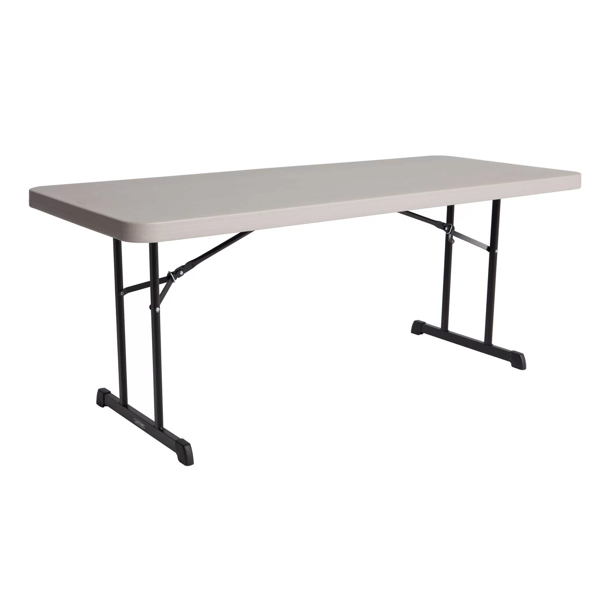 Lifetime 6 Foot Rectangle Folding Table, Indoor/Outdoor Professional, Putty (80126)