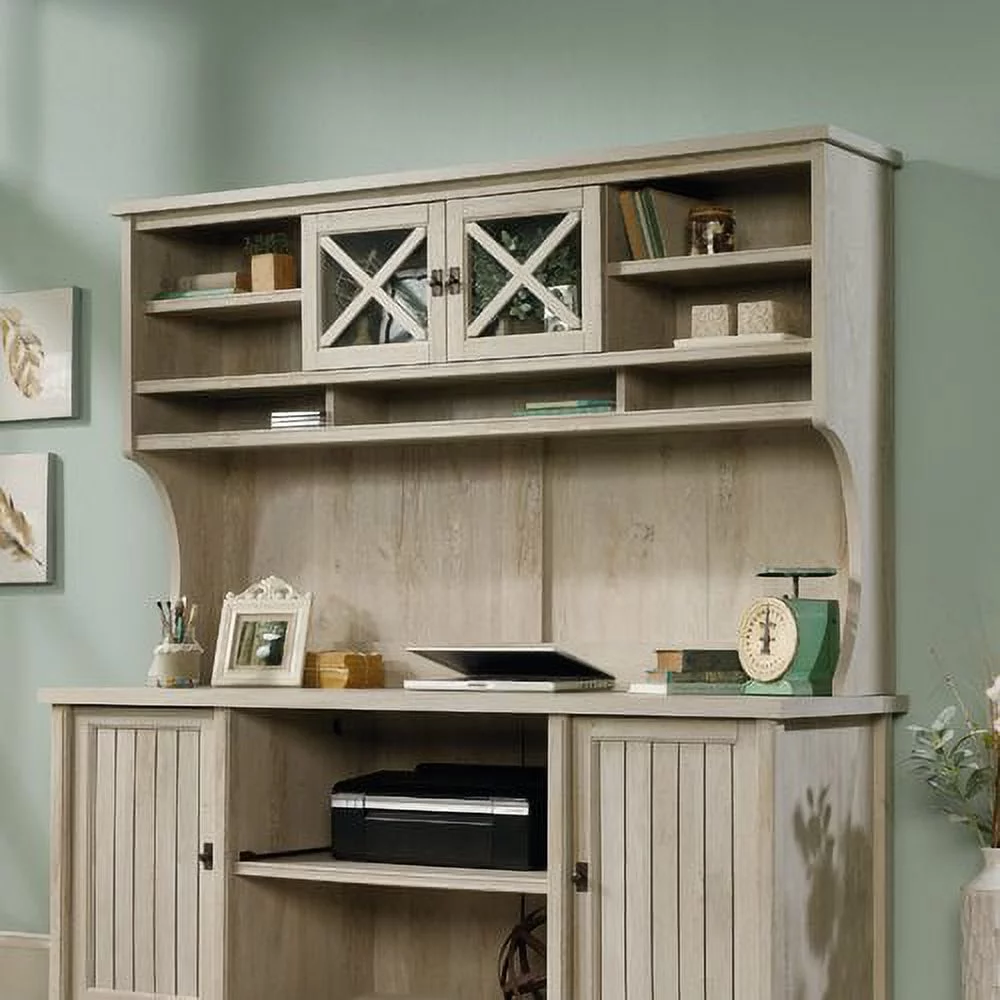 Sauder Costa Hutch, Chalked Chestnut Finish