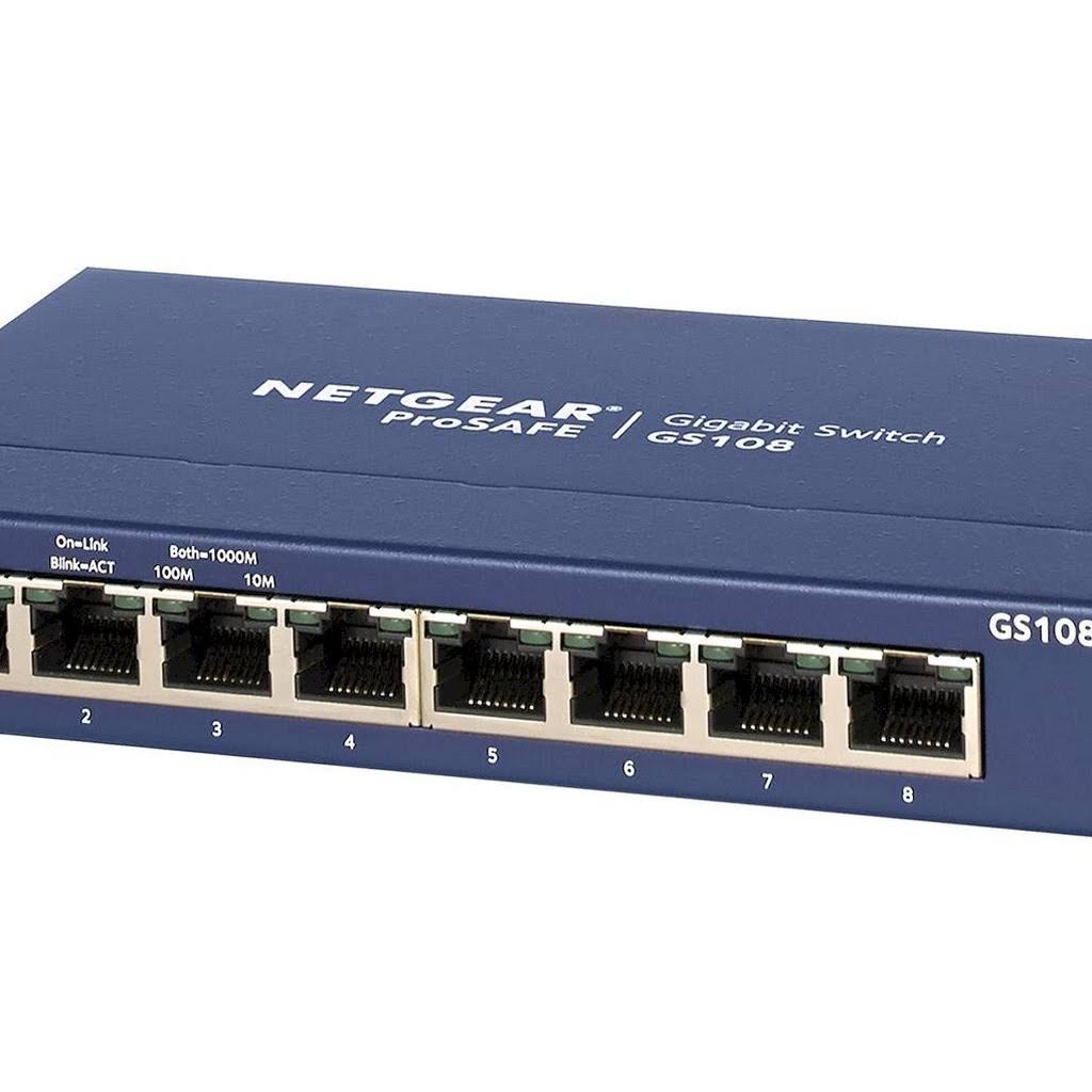 Netgear GS108 8-Port Gigabit Ethernet Unmanaged Switch