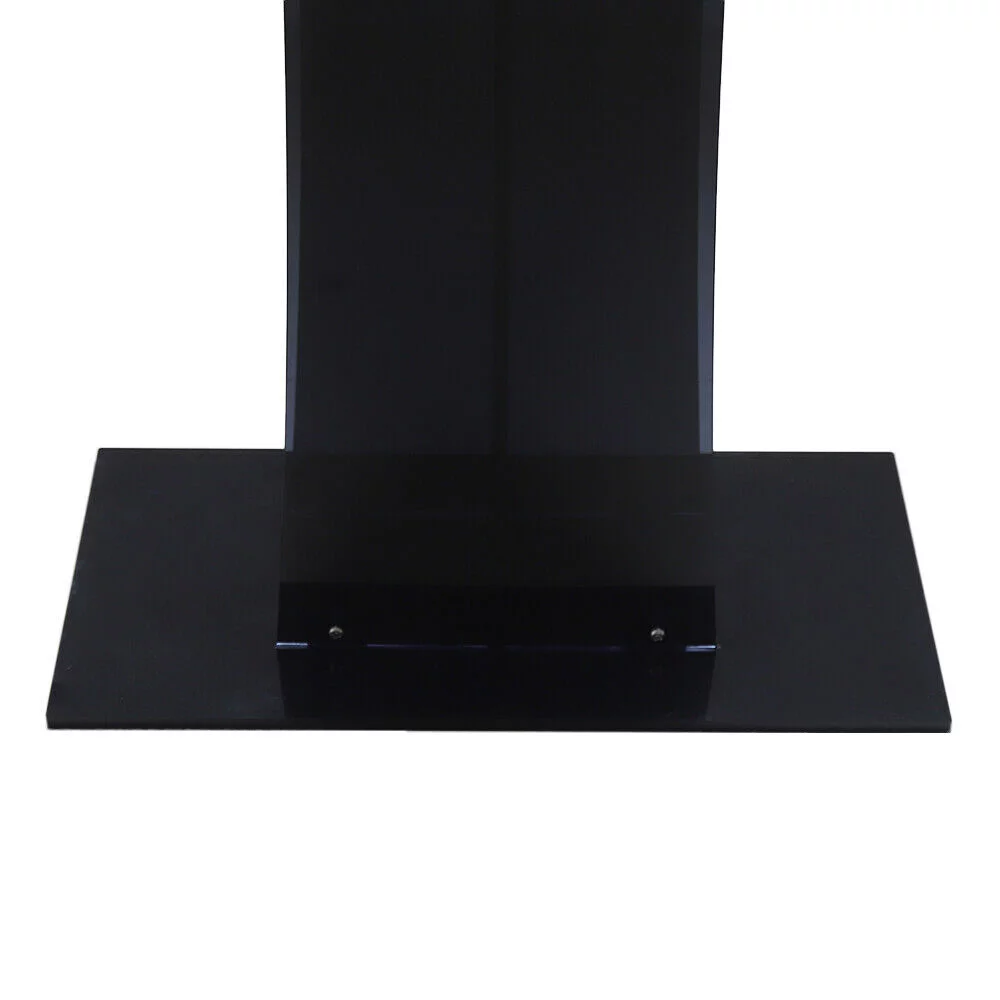 ZhdnBhnos Black Acrylic Podium Podium Stand Clear Podium Lectern Plexiglass Pulpit Presentation Table Reception Stand For Conference School Church
