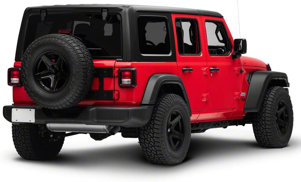 Redrock 4x4 HD Tailgate Mounted Tire Carrier Compatible with 18-22 Jeep Wrangler JL