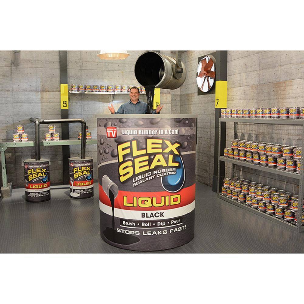 Flex Seal Liquid Rubber Sealant Coating, Black - 128 fl oz can