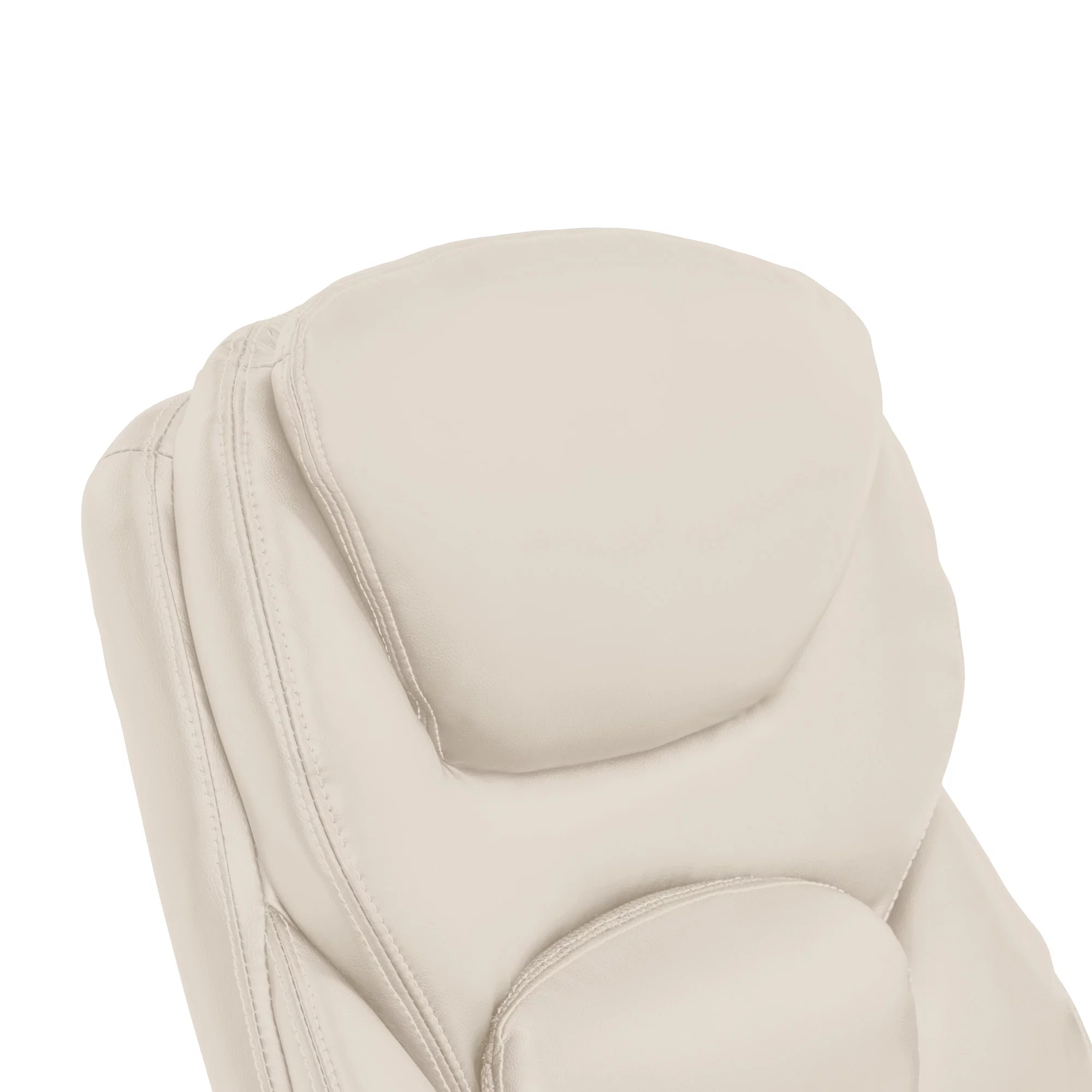 Serta Bonded Leather Office Chair with True Wellness BIM Tech, 250 lb. Capacity, Ivory