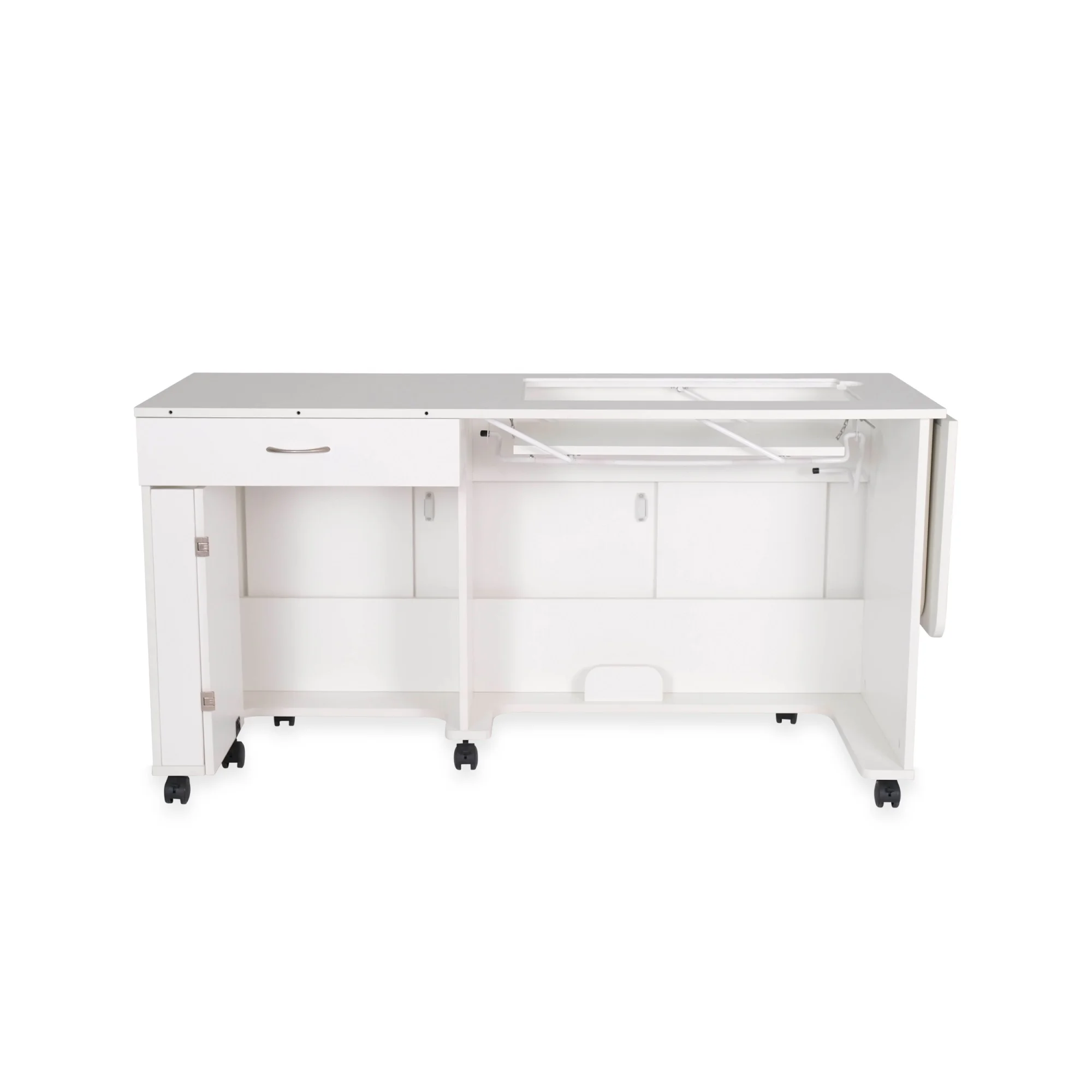 Arrow Christa Sewing Cabinet With Manual Lift (White - Vinyl Laminate)