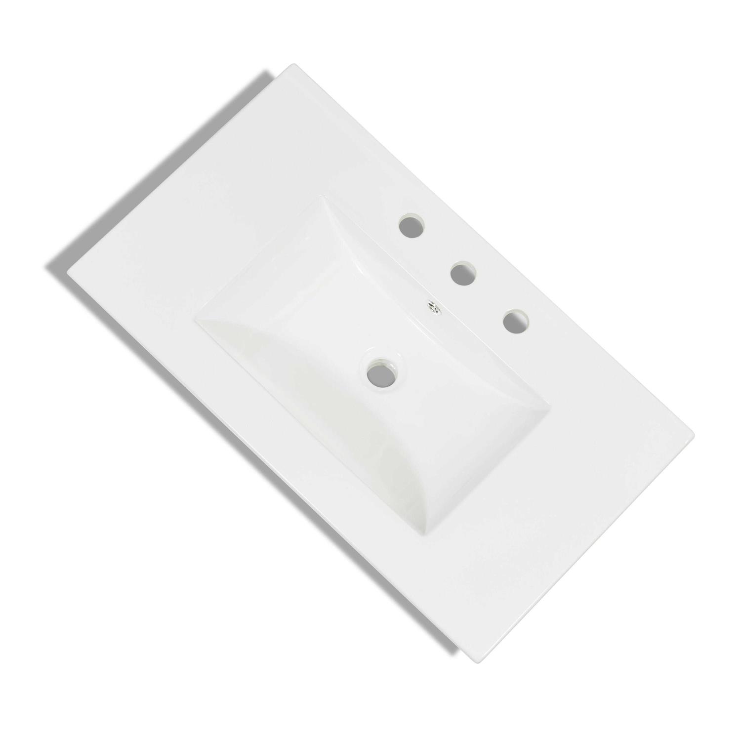 Saint Birch Single White Ceramic Bathroom Vanity Top With Sink - Shop Hardware Tools Online Store