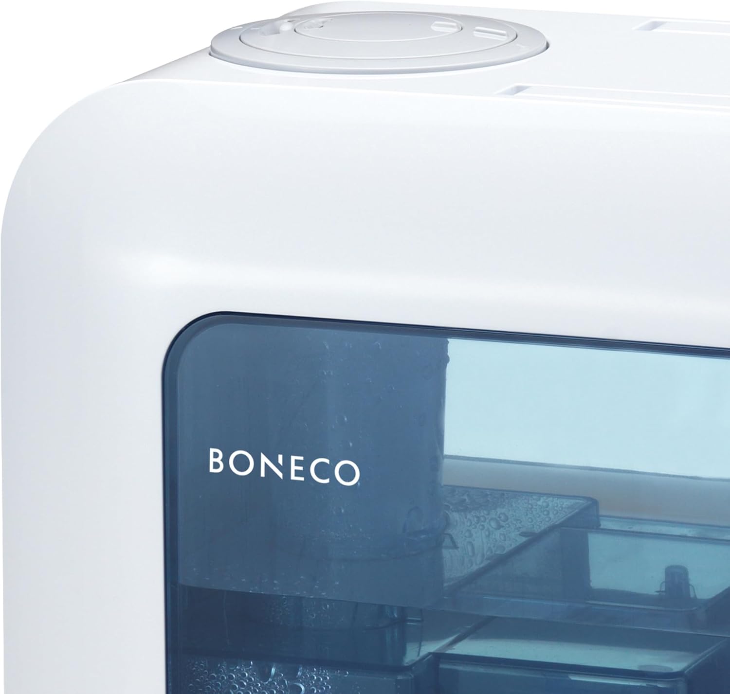 BONECO U700 Largest Room Whisper Quiet Top Fill Ultrasonic Variable Mist Humidifier with Self Cleaning Mode, Digital Display, and Auto Shutoff, White