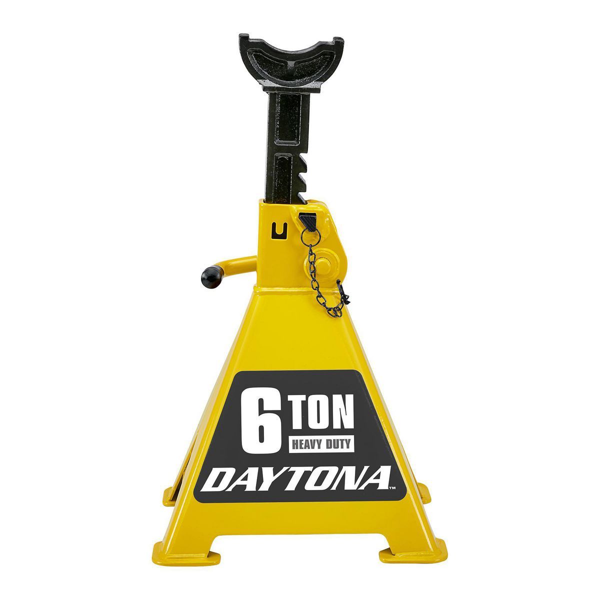 DAYTONA 6 Ton Heavy Duty Ratcheting Jack Stands, Slate Gray