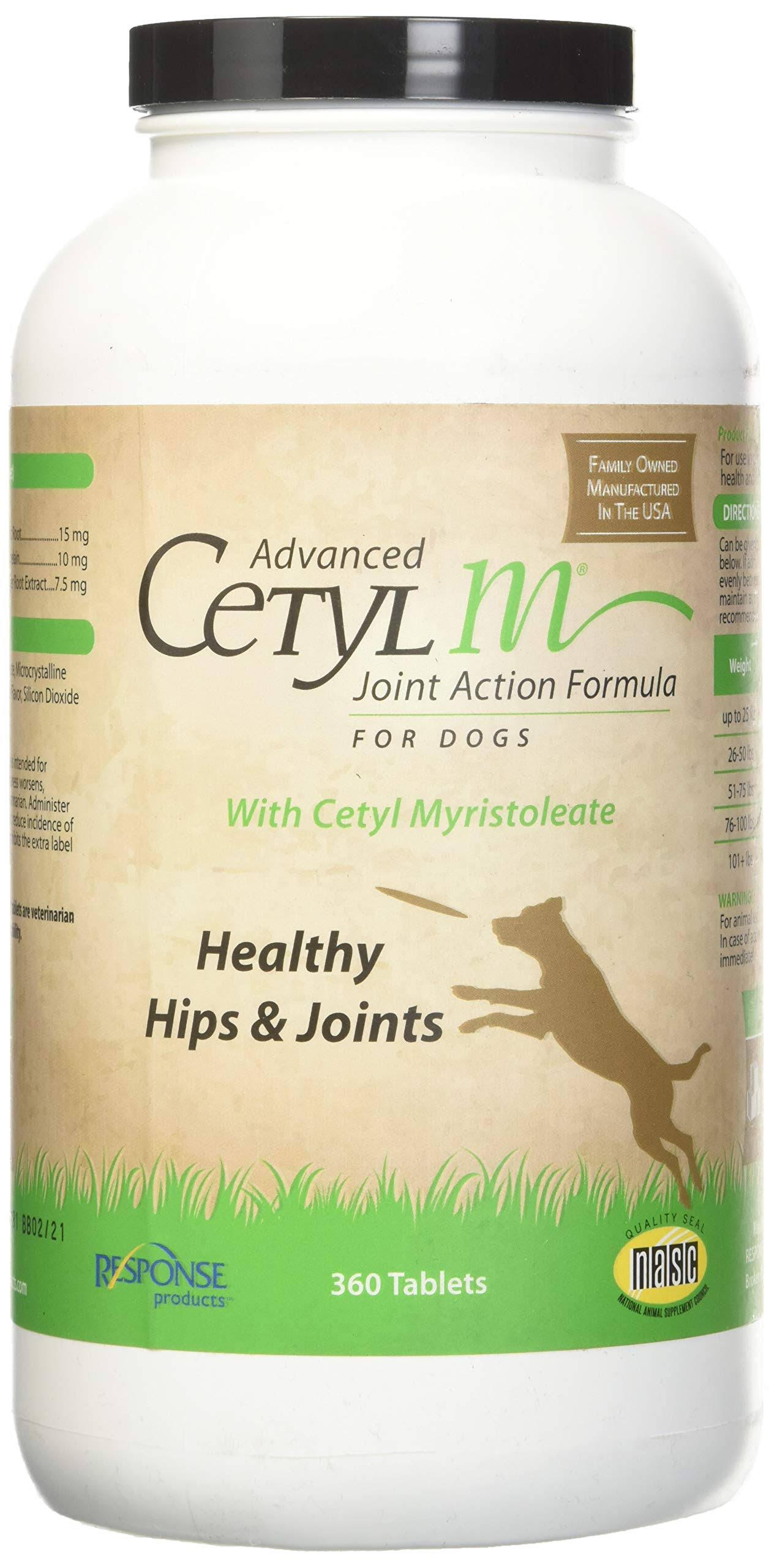 Response Advanced Cetyl M Joint Action Formula for Dogs 360 Count