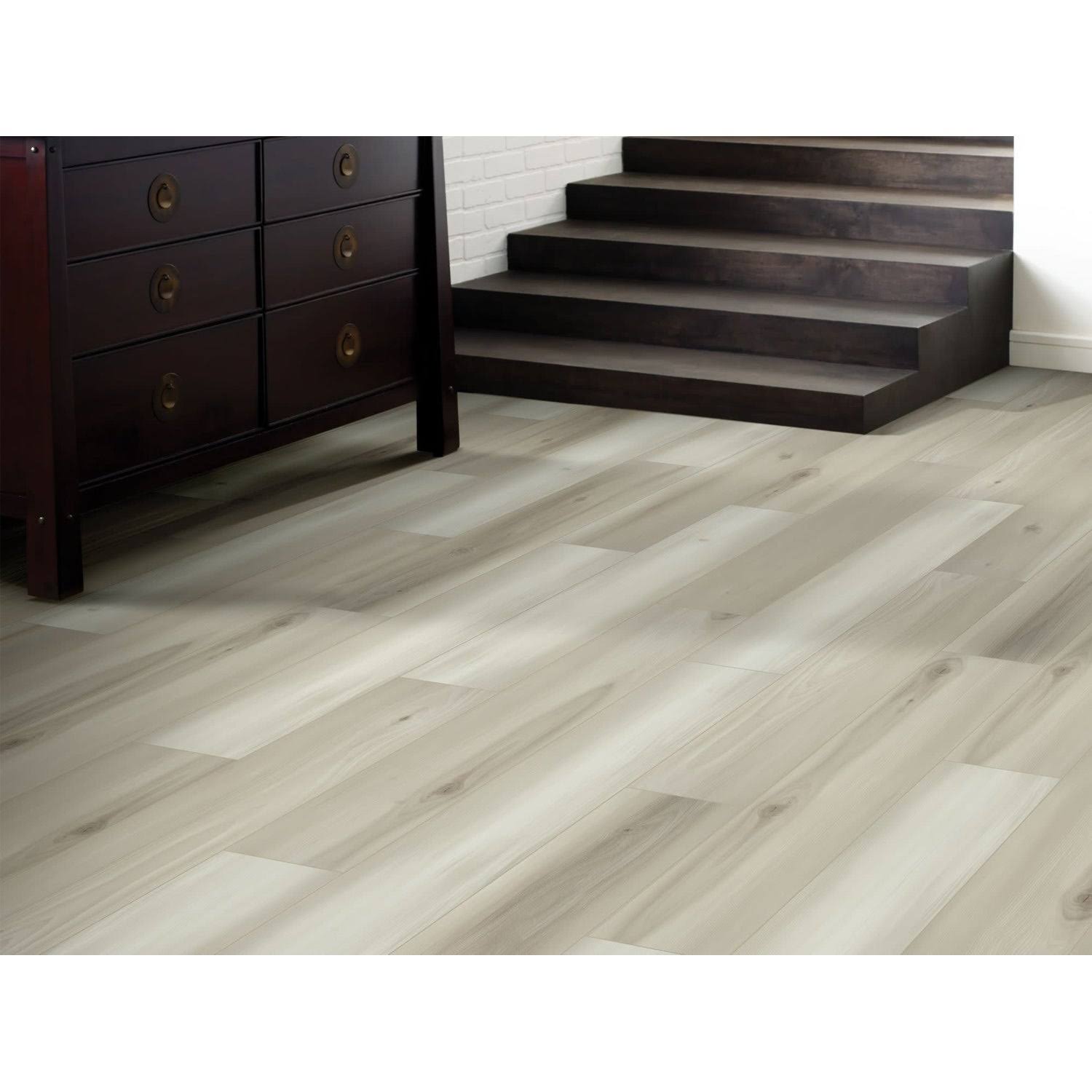 Shaw 2045V Distinction Plus 12mil 7x22 Wide Smooth Luxury Vinyl Plank - Natural Maple