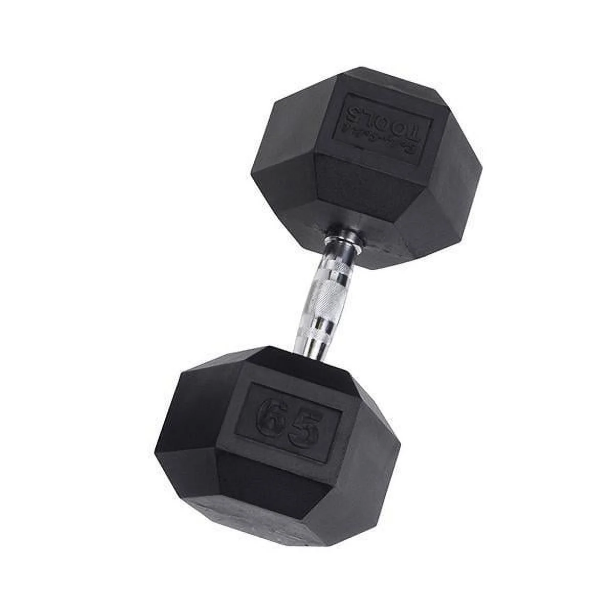 Rubber Coated Hex Dumbbells 55 lb.