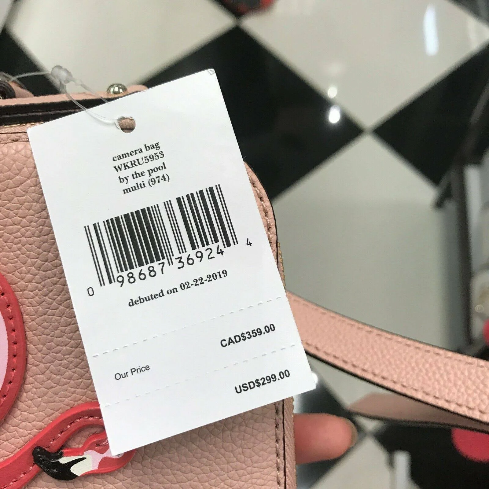 Nwt Kate Spade by The Pool Flamingo Crossbody Camera Bag WKRU5953