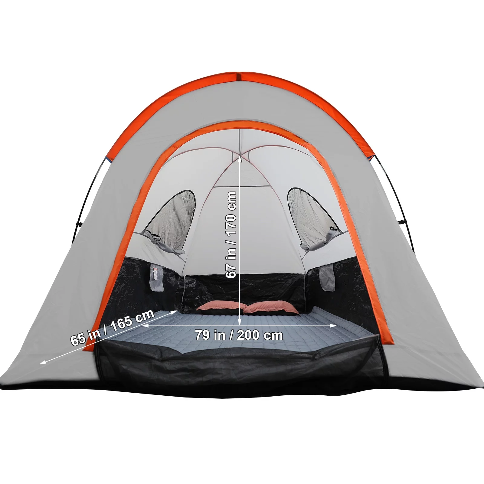 BENTISM Truck Tent 6.4'-6.7' Waterproof Spacious Pickup Truck Bed Tent with Rainfly Carry Bag for Camping Traveling Outdoor