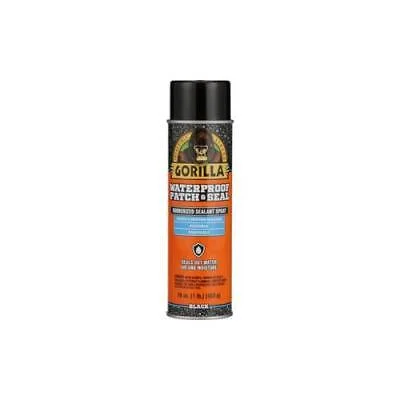 Gorilla Black Rubber Waterproof Patch & Seal Spray 16 oz (Pack of 6) - Curated Treasures Market
