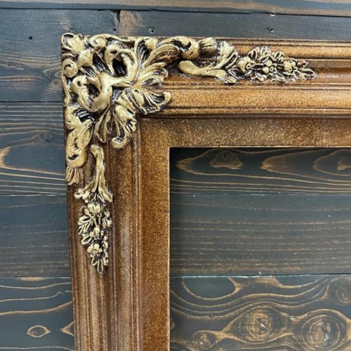 TV frame for Samsung The Frame TV, fits 32, 43, and 50 inch TVS. Bronze Finish (not for use with other models) Handmade wood ornate TV Frame