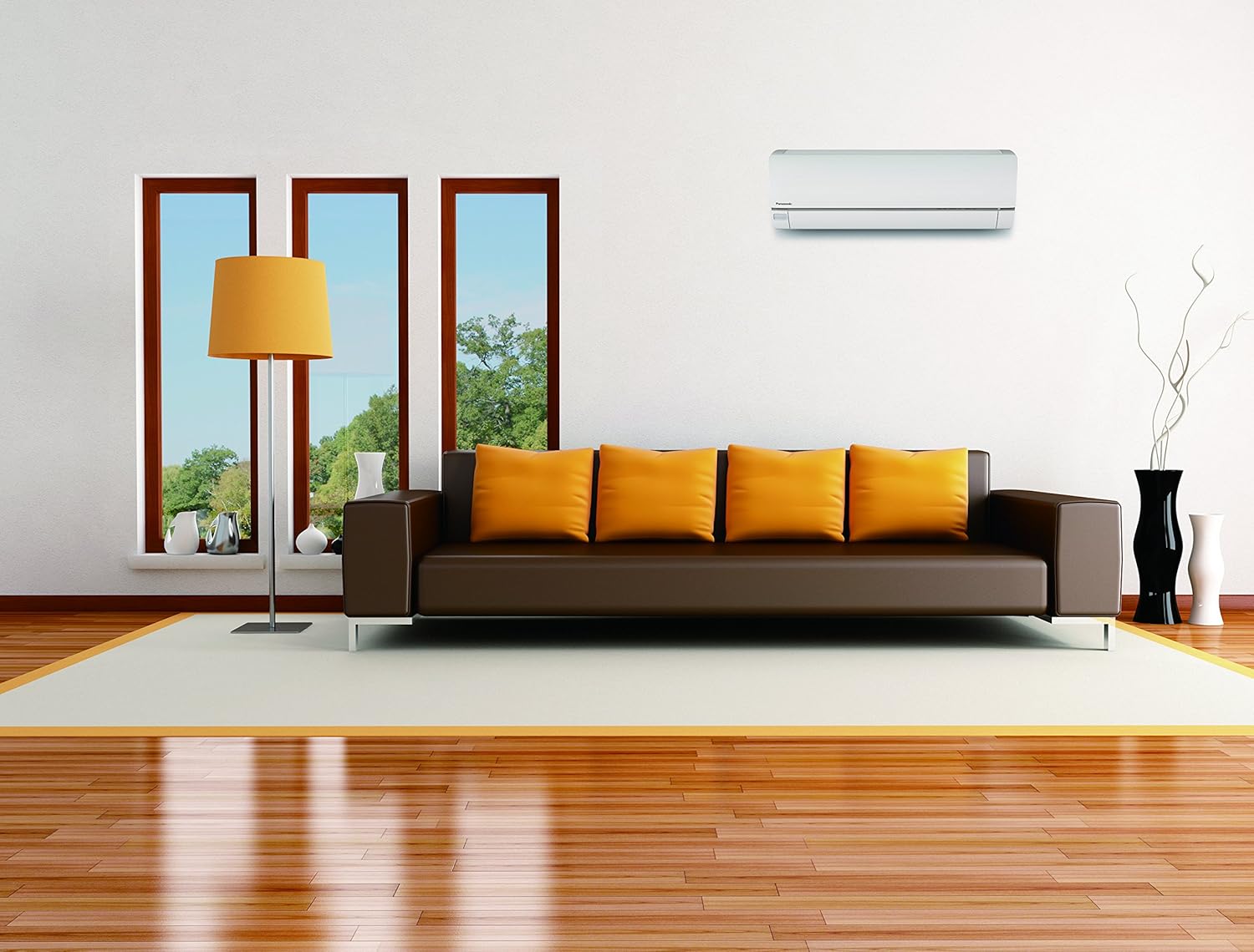 Panasonic Exterios XE 9,000 BTU Ductless Mini Split Air Conditioning and Heating System, Indoor and Outdoor Set with Wireless Remote (208/230V)