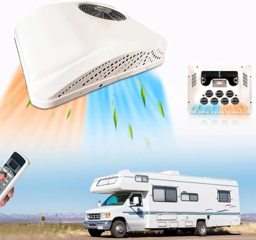 12V/24V Heat&Cool Roof Air Conditioner Electric Cool RV Rooftop Parking Ac Unit For Truck Camper Van Caravans