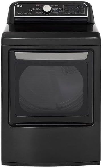 LG DLGX7901BE 7.3 CF Gas Dryer, EasyLoad Door, TurboSteam, ThinQ