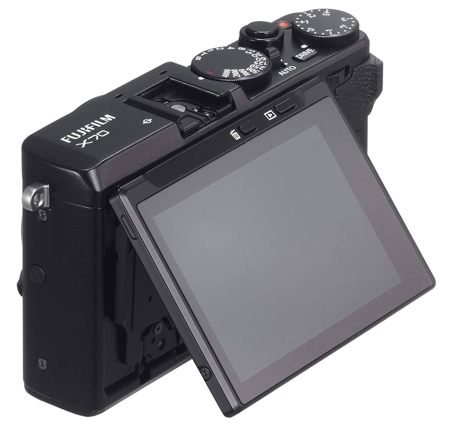 Fujifilm X Series X70 16.3 MP Compact Digital Camera - 1080p - Black