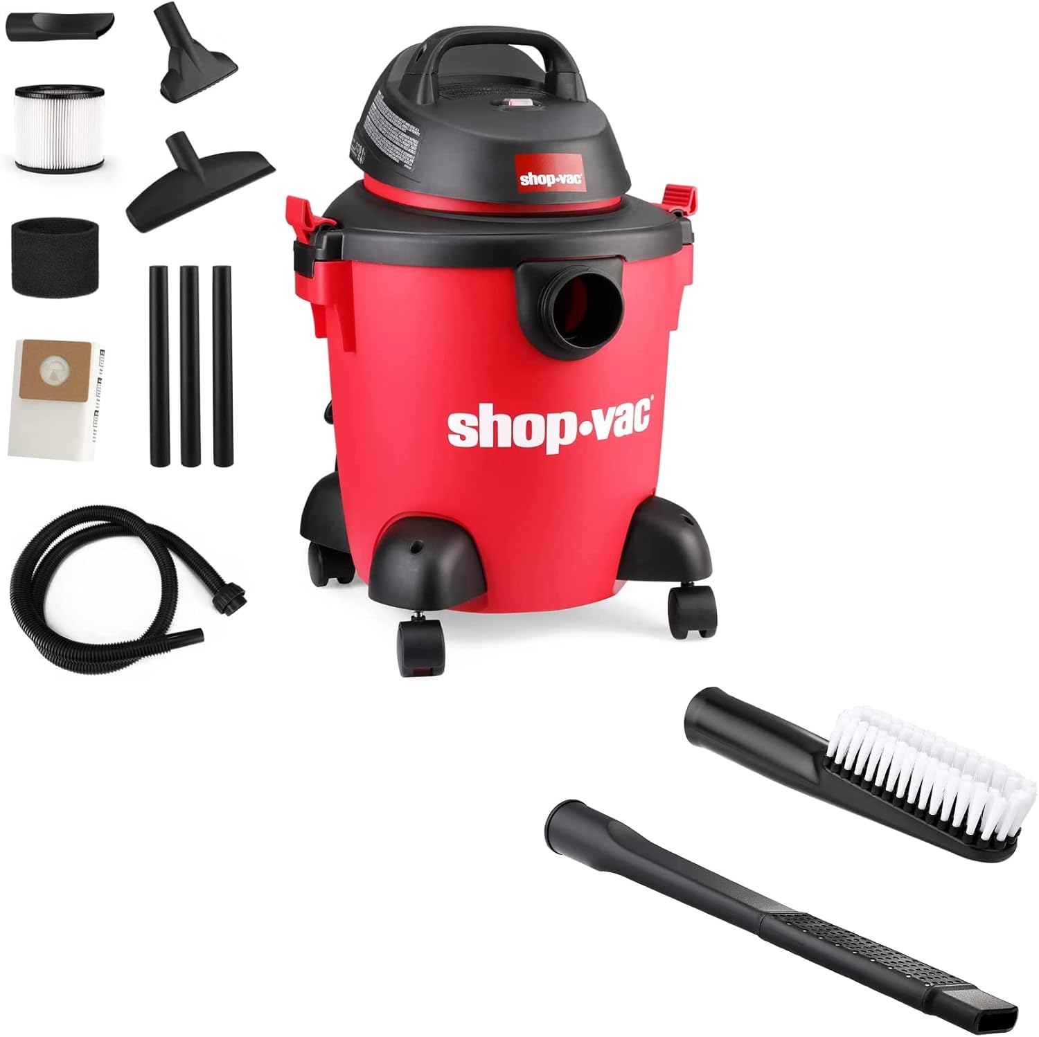 Shop-Vac 5 Gallon 2.0 Peak HP Wet/Dry Vacuum 2PC Car Cleaning Kit