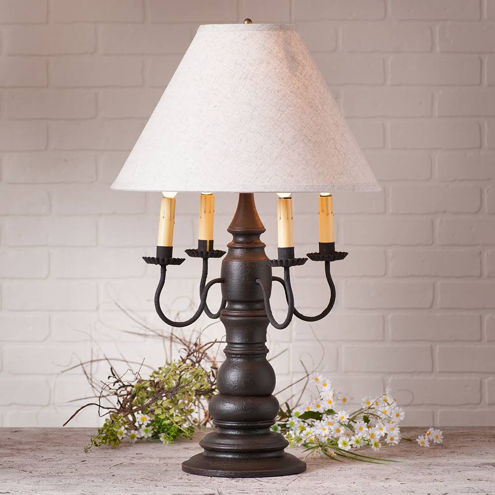 Bradford Lamp in Americana Black with Shade