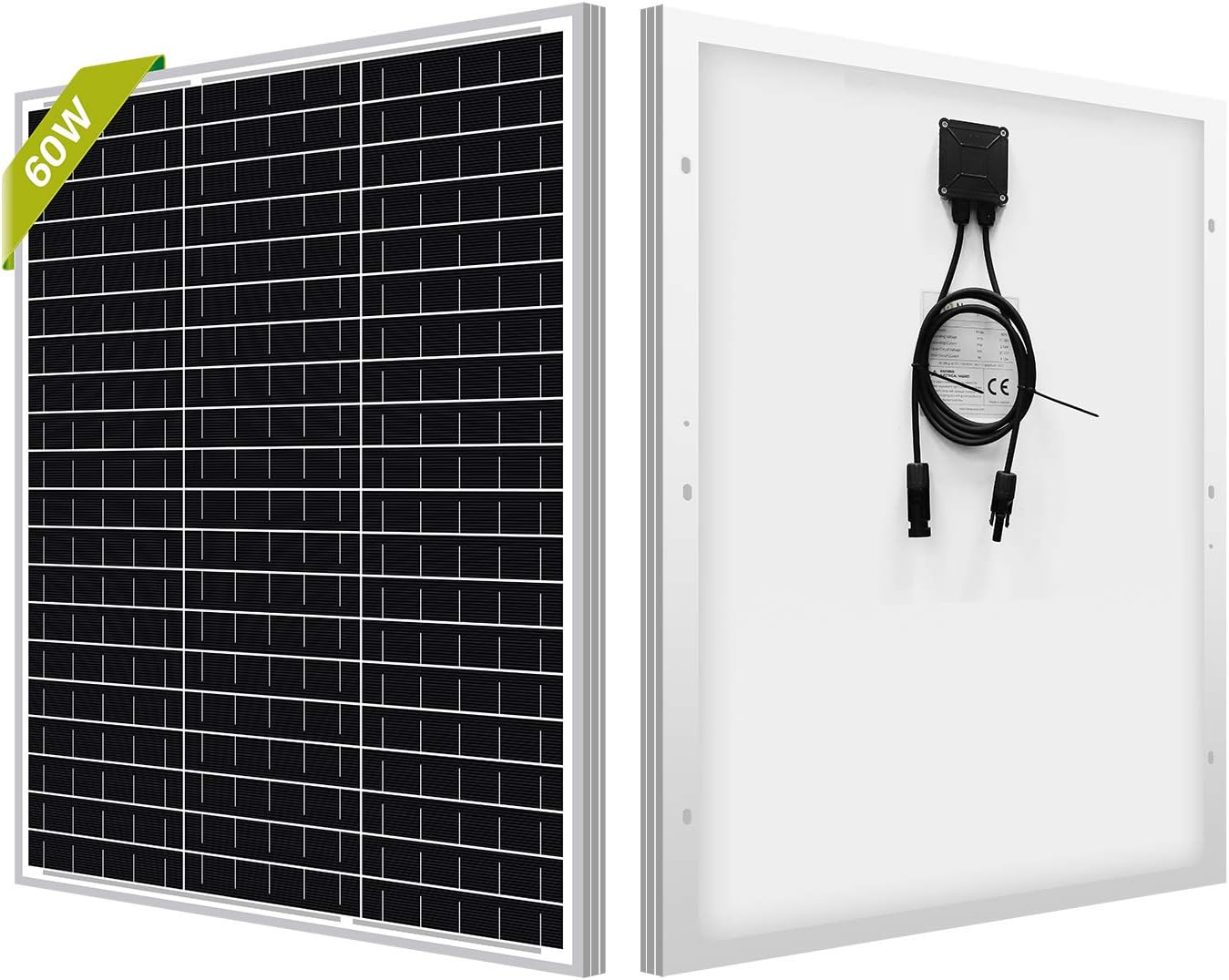 Newpowa 30W(Watt) Solar Panel High-Efficiency Monocrystalline 24V PV Module Designed for 24V Off Grid System, Charge Your 24V Battery of RV, Boat, Camper, Trailer, Gate Opener