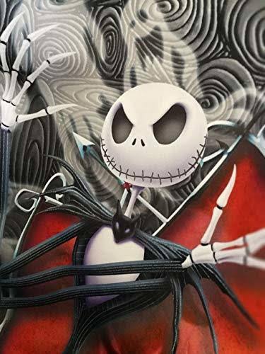 Yupbizauto New 15 Pieces Nightmare Before Christmas Jack Skellington Ghostly Car Truck SUV Seat Covers Floor Mat Bundle Set