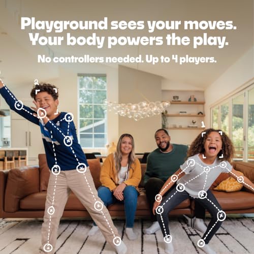 Nex Playground Active Play System System & Travel Case, Video Game Console for Kids & Families, Controller Free AI-Powered Motion Tracking, Great for Gaming Nights, Parties and Playdates