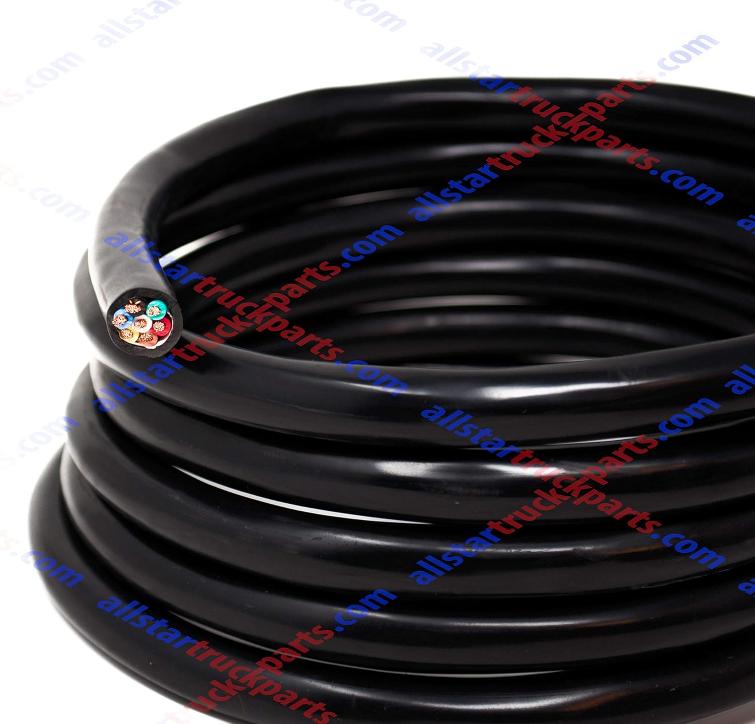 [ALL STAR TRUCK PARTS] Heavy Duty 14 Gauge 7 Way Conductor Wire RV Trailer Cable Cord Insulated Copper (50 FT ROLL)