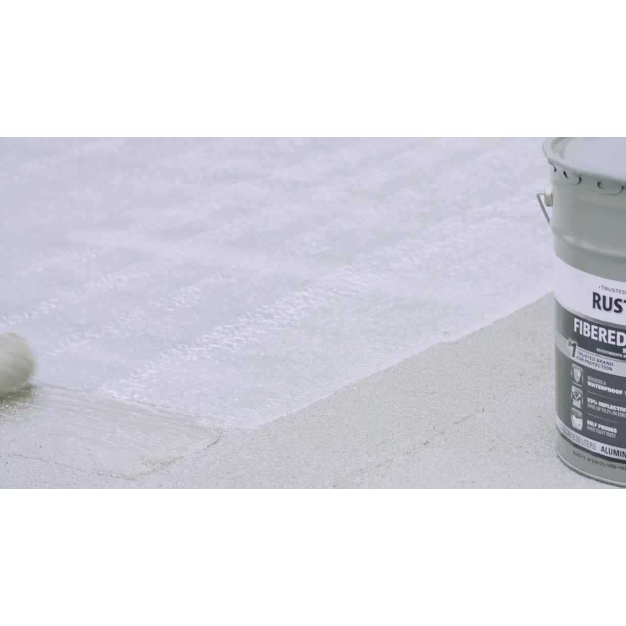 Rust-Oleum 5 Gallon Fibered Roof Coating Aluminum - Shop Hardware Tools Online Store