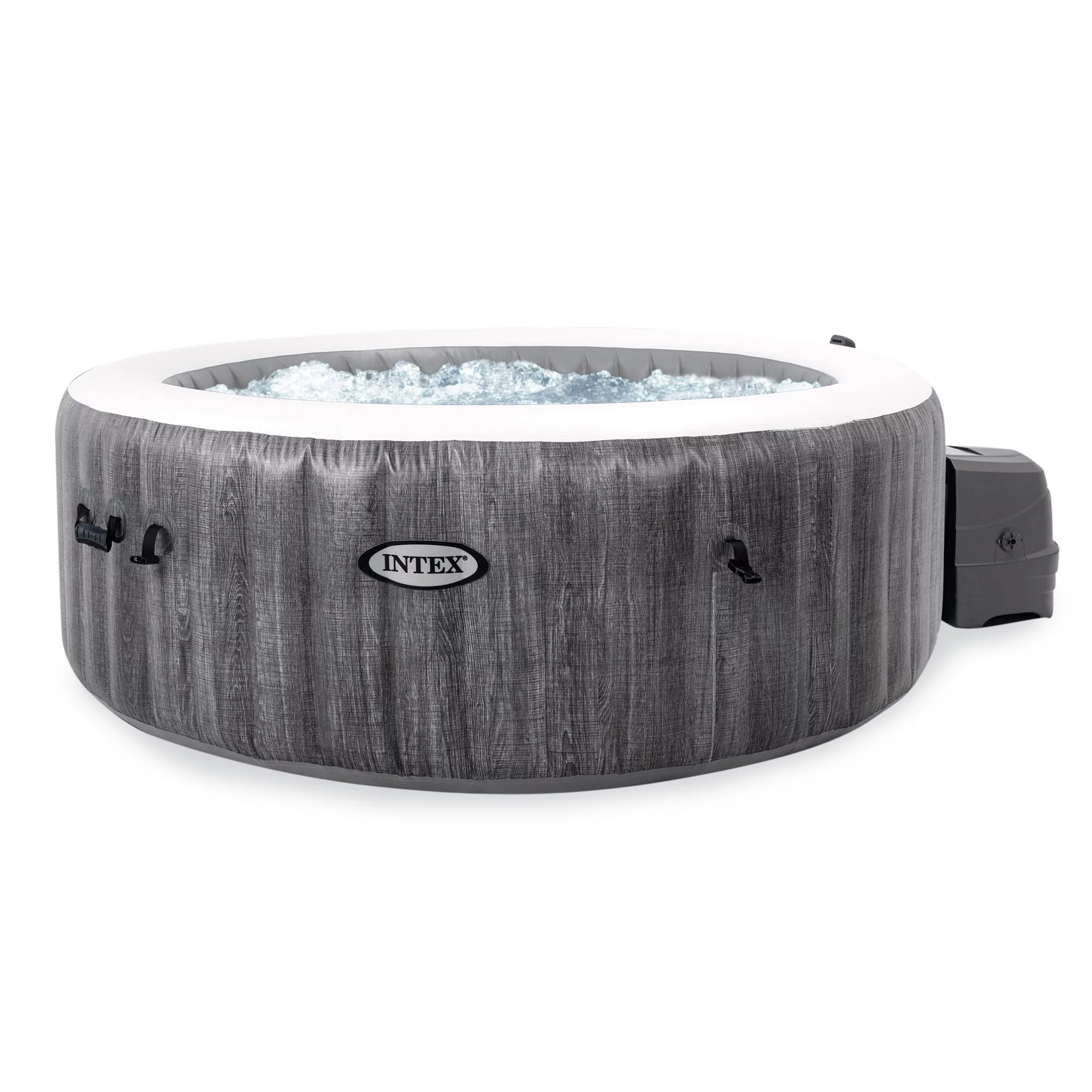 Intex PureSpa Plus Greywood Inflatable Hot Tub Jet Spa w/ Filter Cartridges