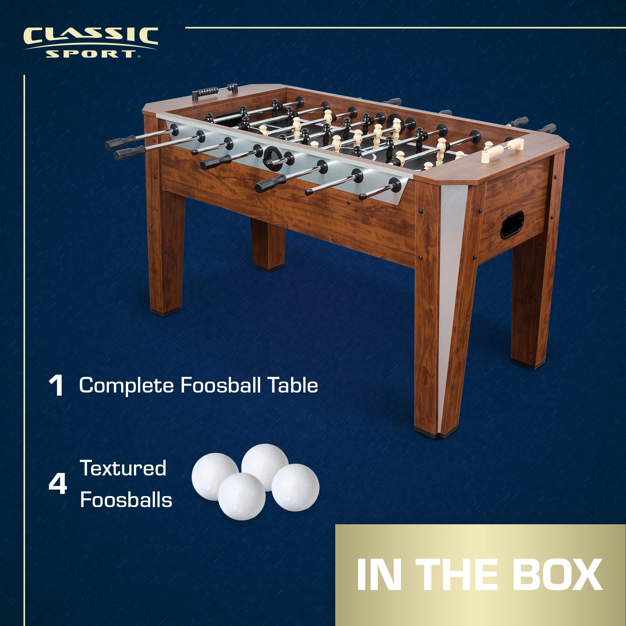 Classic Sport Liverpool 60" Foosball Table, Brown