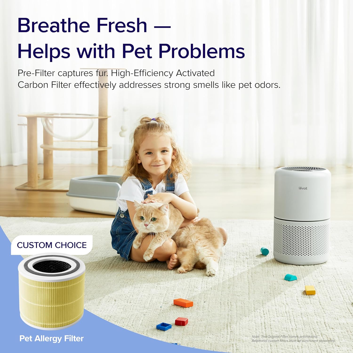 Levoit Air Purifier and Humidifier Bundle for Home, Bedroom, Nursery