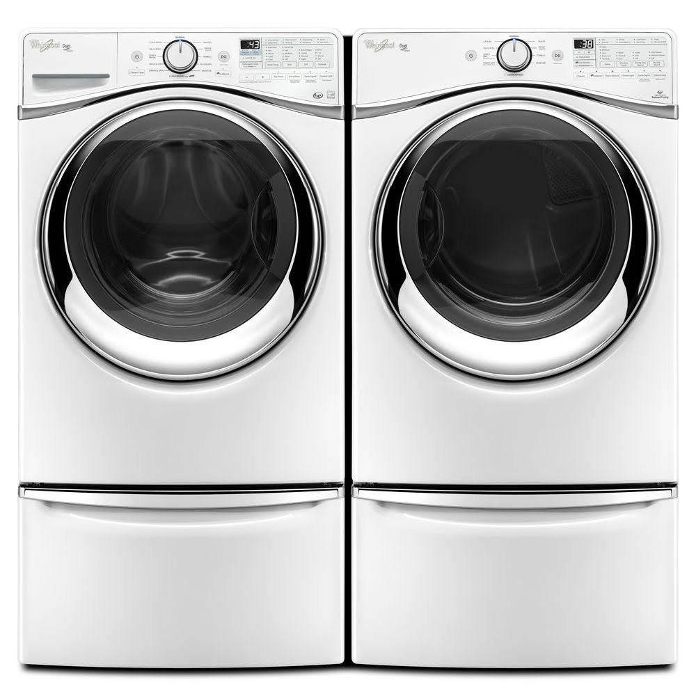 15.5x22 Laundry Pedestal with Chrome Handle and Storage Drawer XHPC155XW - White x