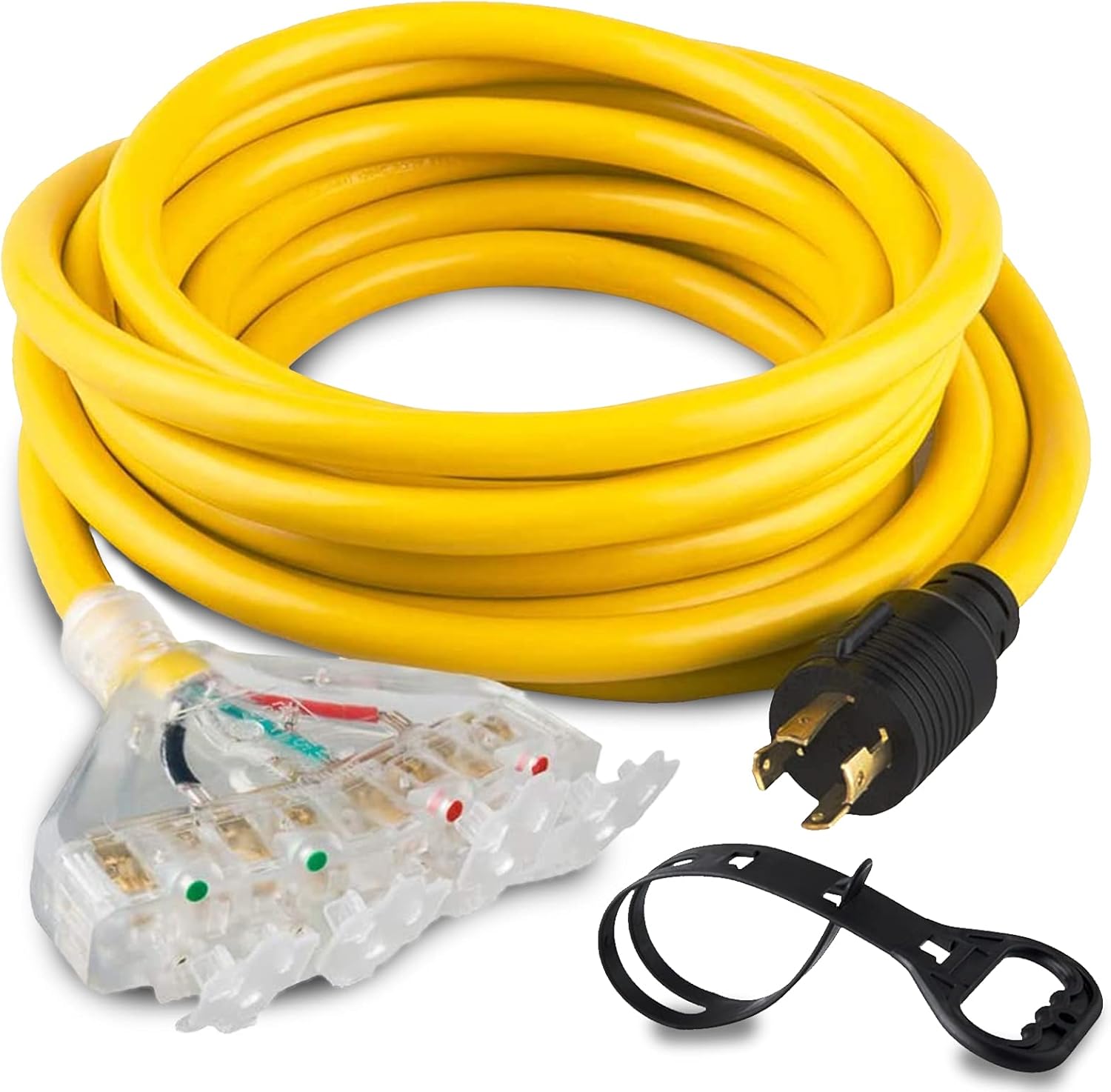 HZXVOGEN Power Extension Cord Welder Extension Adapter 50A 25FT 6-50R Female 6-50P Male Prong Heavy Duty Electric Extension Wire Generator Arc Stick MMA MIG TIG Welding Machine Cable-25FT