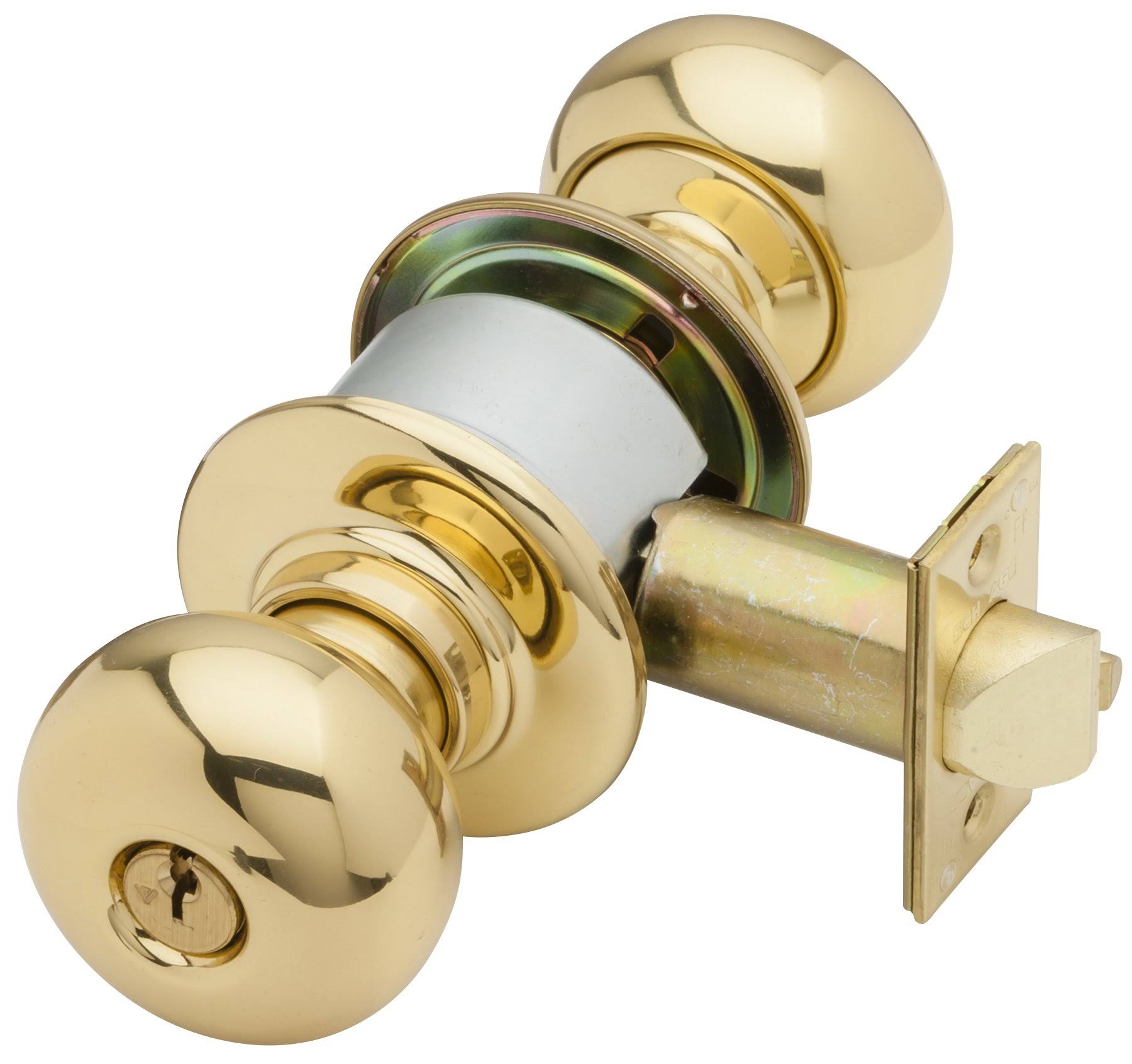 Schlage A53PD Ply 605 C123 Knob Lockset,mechanical,entrance,grd. 2