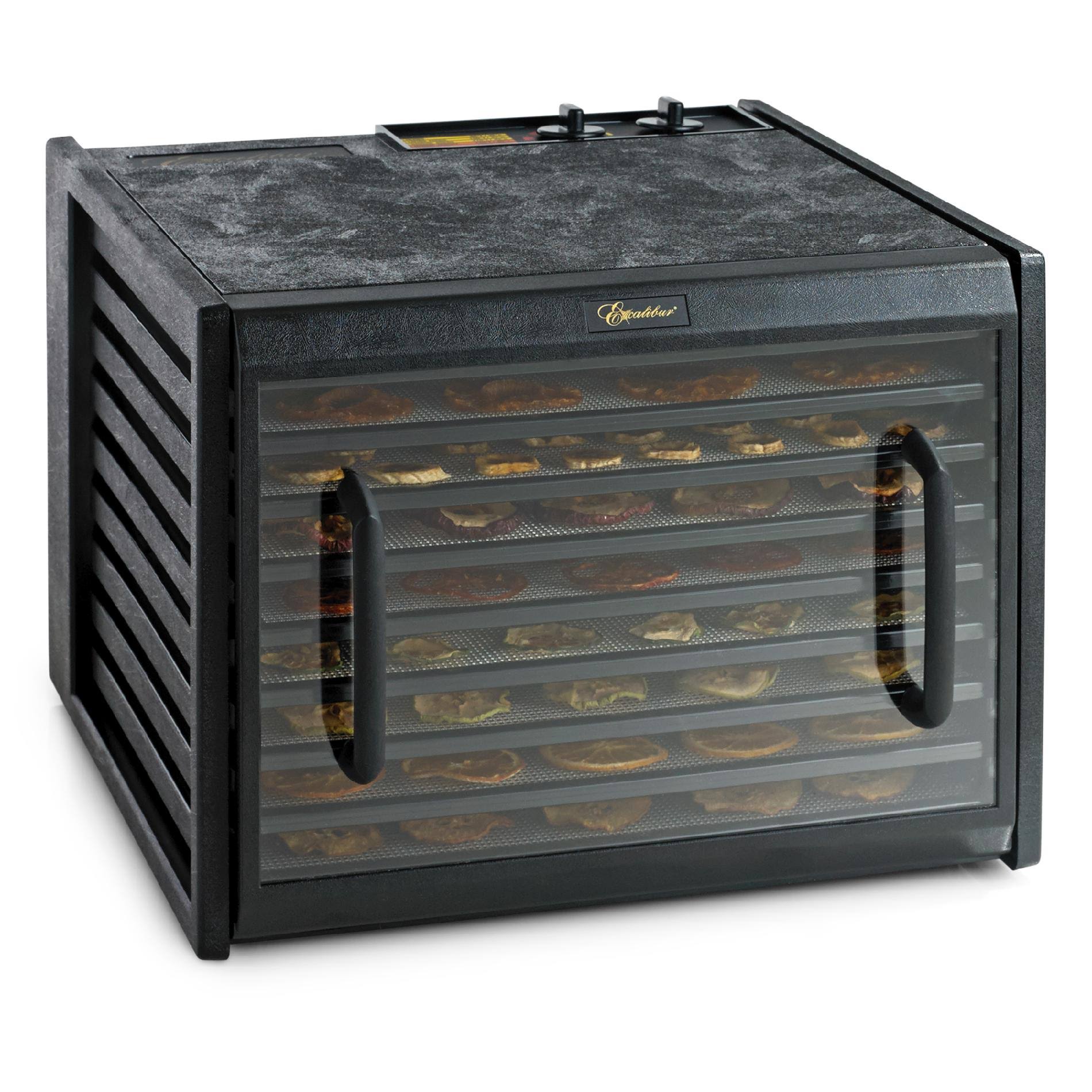 Excalibur Clear Door 3926TCDB 9 Tray Dehydrator with Timer