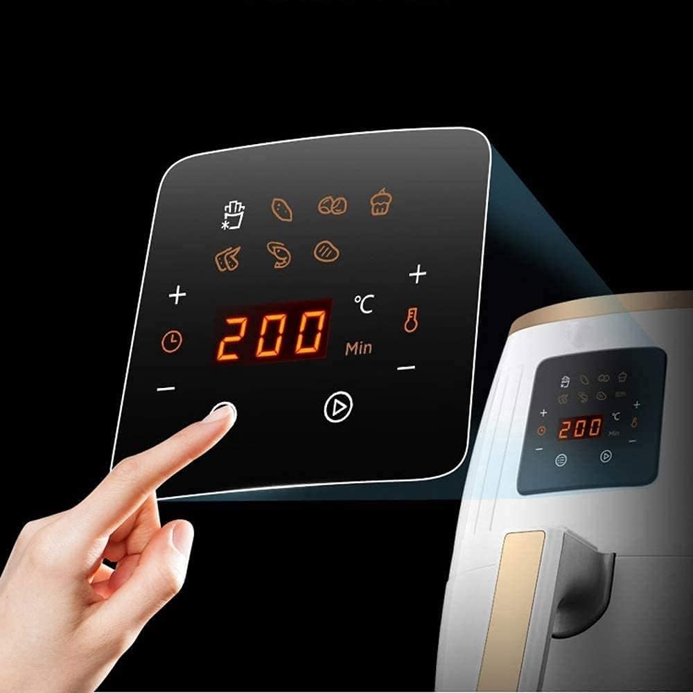 Air Fryer Small Air Fryer Less Oil Airfryer 1500W Air Fryer Oven Pizza Cooker Non-Stick Fry Basket Over Heat Protection Timer+Temperature Control Air Fryers vision lofty ambition