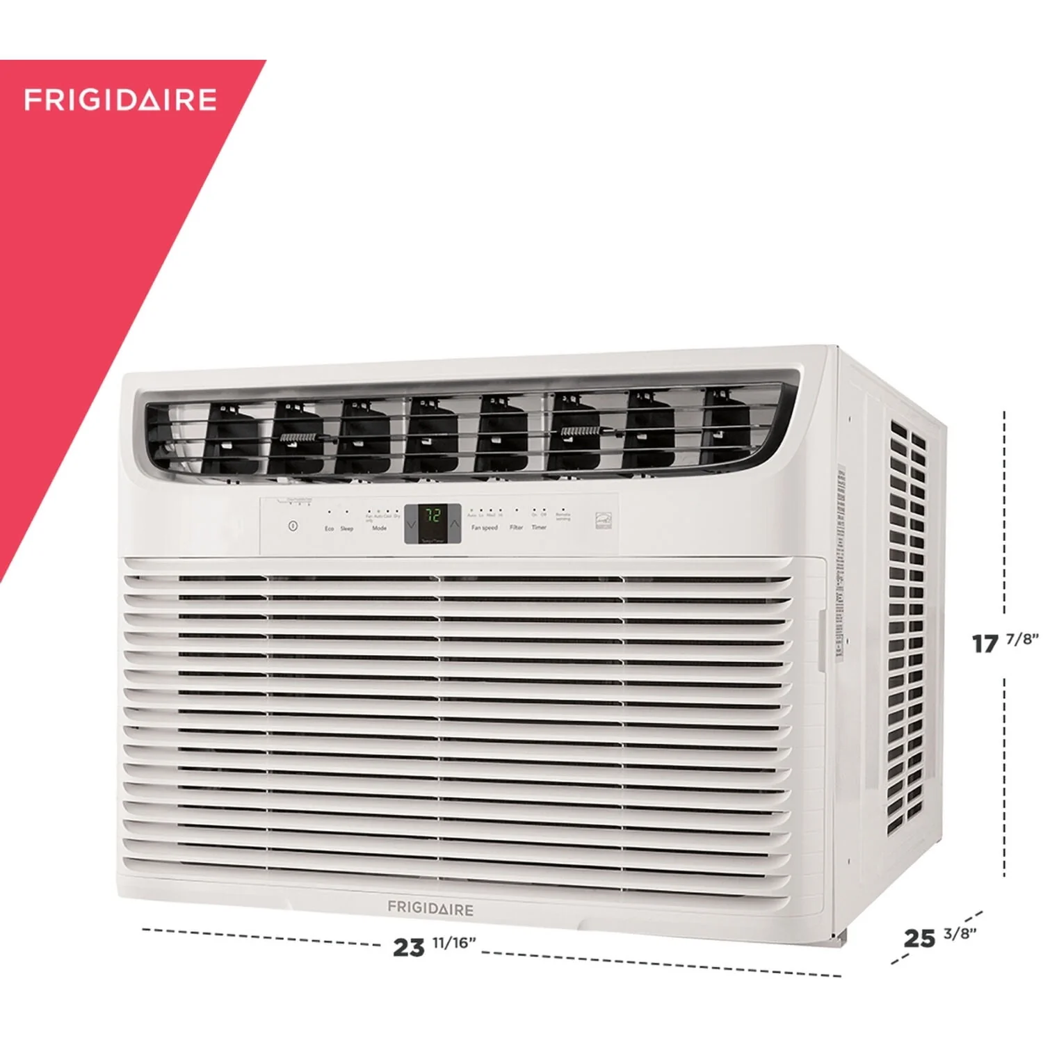 Frigidaire 5,000 BTU 115V Window-Mounted Mini-Compact Air Conditioner with Full-Function Remote Control, White