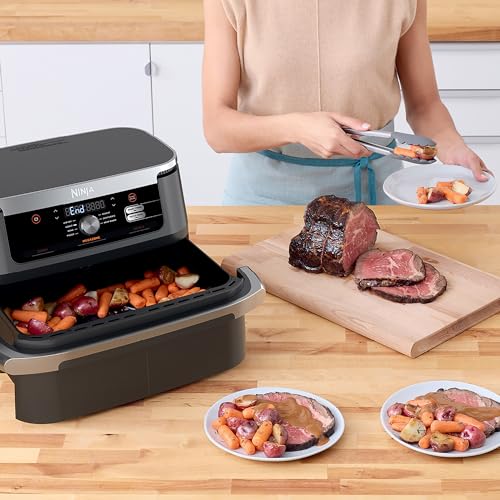 Ninja AD350CO Foodi 6-in-1 XL 2-Basket Air Fryer Renew