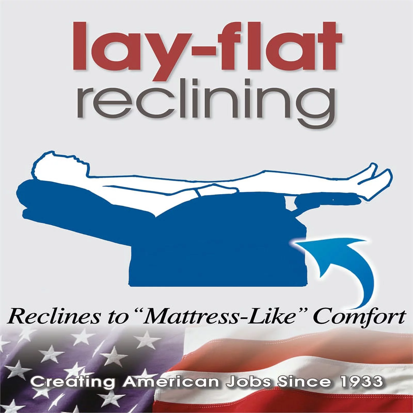 Catnapper Dixon Oversized Power Lay Flat Recliner in Gray Fabric