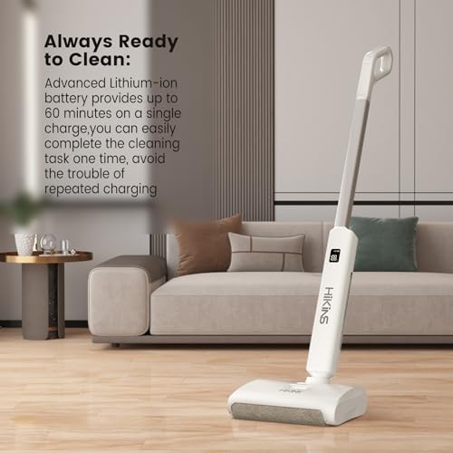 Electric Mop, Cordless Electric Mop for Floor Cleaning with Self Cleaning, Hard Floor Cleaner up to 60 mins, Dual Tank Tech, Self-Propelled, Rechargeable Floor Scrubber for Multi-Surface