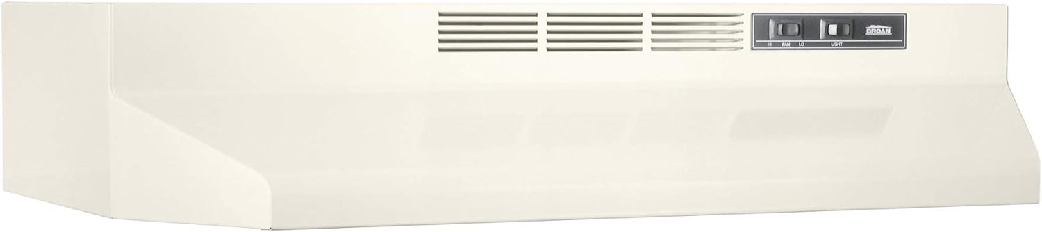 Broan-NuTone 413004 Non-Ducted Ductless Range Hood with Lights Exhaust Fan for Under Cabinet, 30-Inch, Stainless Steel