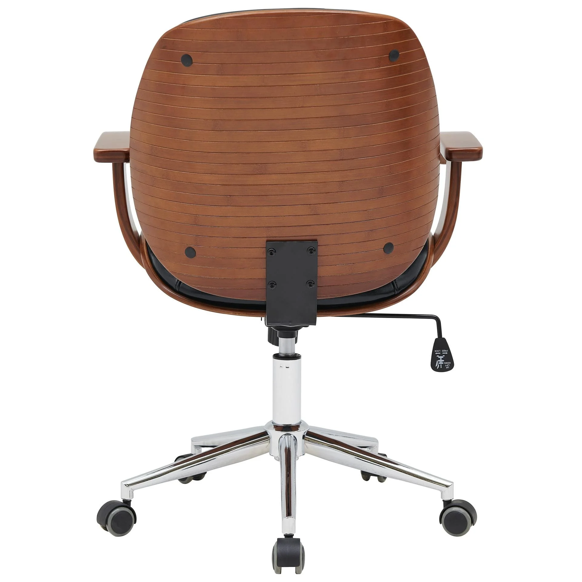 Samuel Bamboo Office Chair w/ Armrest Black